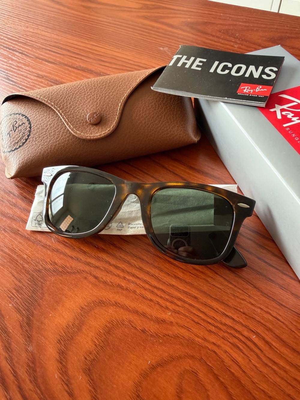 Rayban Wayfarer Havana G-15 Green